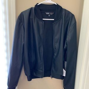 Lularoe Brand new black leather jacket